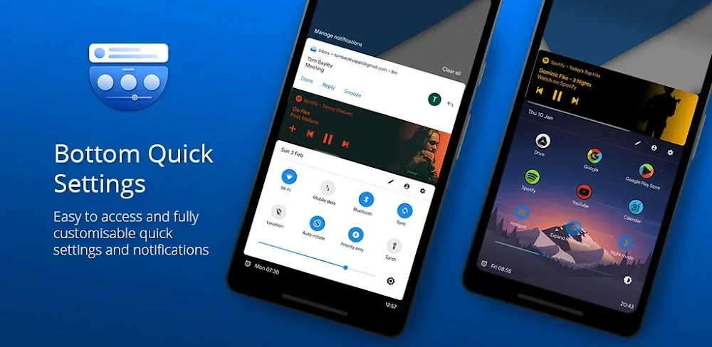 Bottom Quick Settings v6.3.2 MOD APK (Premium Unlocked)