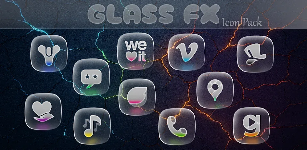 GlassFX Icon Pack v1.0.7 APK (Full Version)