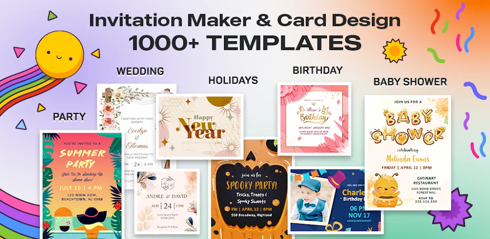 Invitation Maker & Card Design v2.1.1 MOD APK (Premium Unlocked)