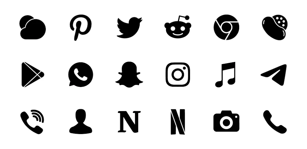 Lena Black – Glyph Icon Pack v2.1.4 APK (Full Version)