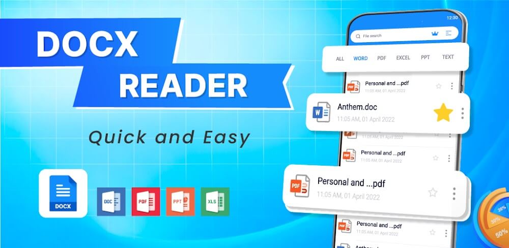 Office Word Reader Docx Viewer v2.1.0 MOD APK (Premium Unlocked)