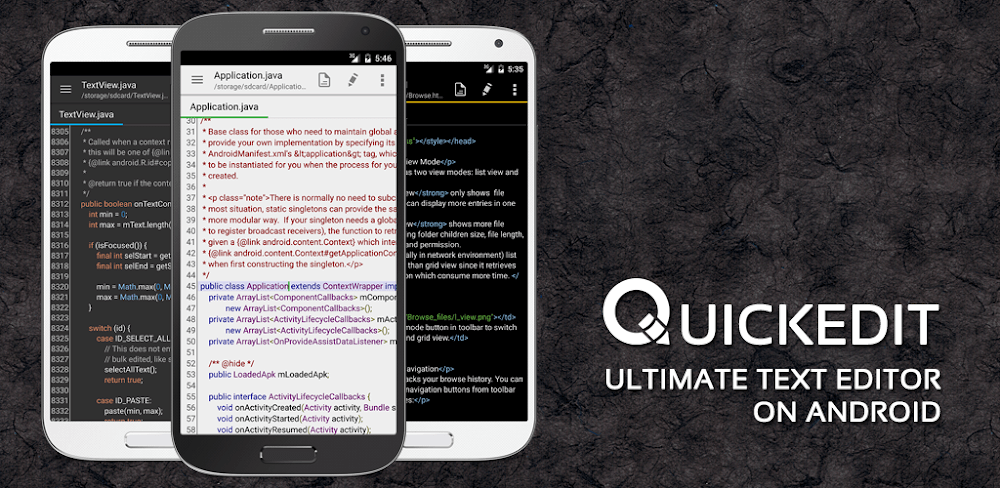 QuickEdit Text Editor Pro v1.12.7 APK + MOD (Pro Unlocked)