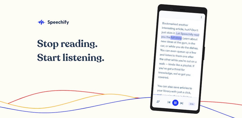 Speechify v5.41.6844 MOD APK (Premium Unlocked)