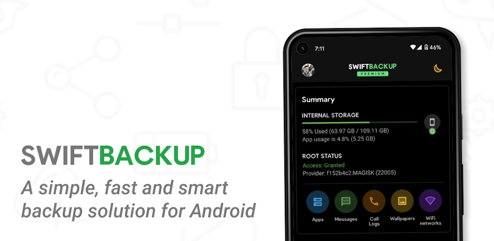 Swift Backup v5.0.8 MOD APK (Premium Unlocked)