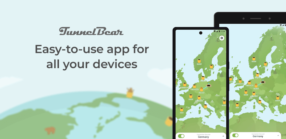 TunnelBear VPN v4.9.3 MOD APK (Premium Unlocked)