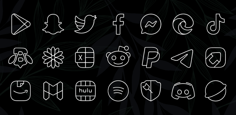 Vera Outline White Icon Pack APK v6.5.0 (Full Version)